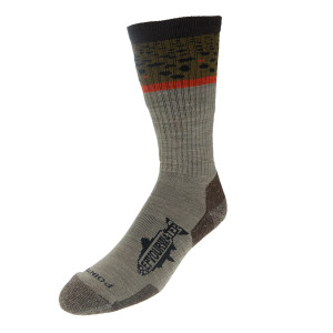 RepYourWater Trout Band LightWeight Socks in Brown Trout